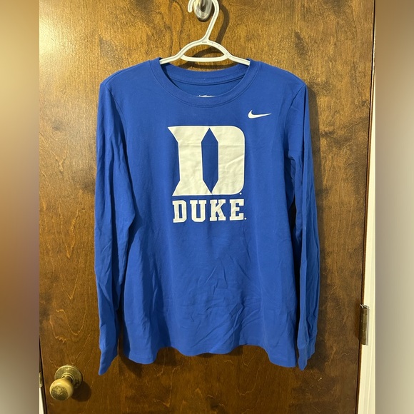 Medium NIKE DRI FIT Long sleeve Duke University shirt - Picture 1 of 3